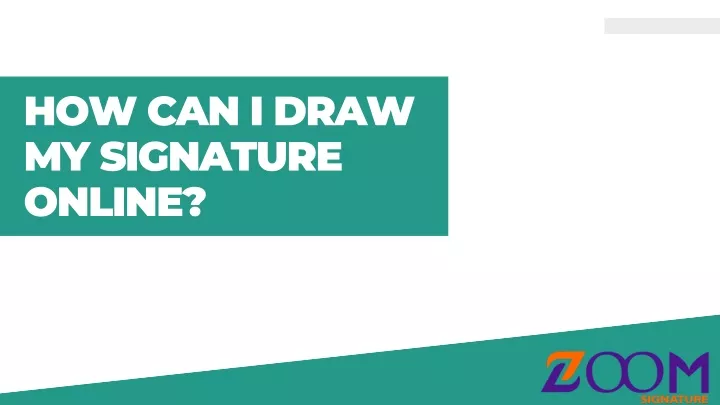 how can i draw my signature online