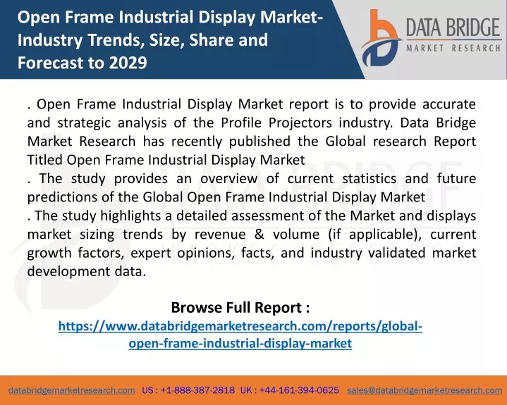 open frame industrial display market industry