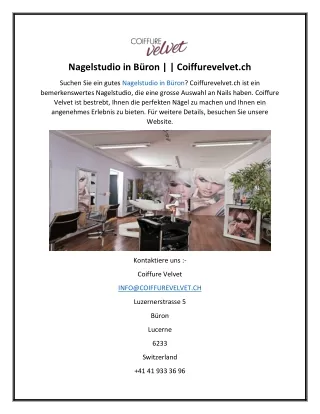 Nagelstudio in Büron  Coiffurevelvet.ch