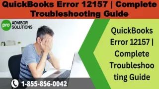 quickbooks error 12157 complete troubleshooting guide