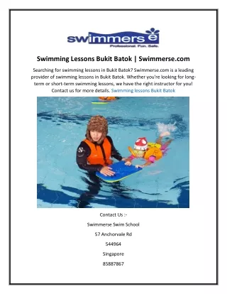 swimming lessons bukit batok swimmerse com