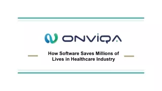 How Software Saves Millions of Lives in Healthcare Industry