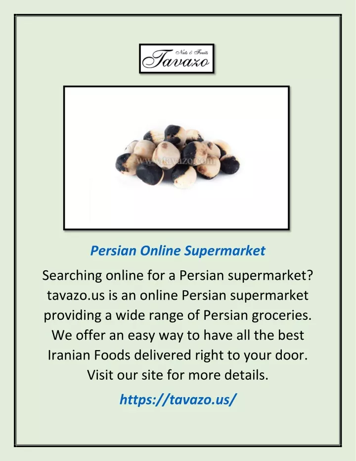 persian online supermarket