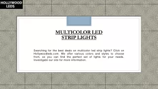 multicolor led strip lights