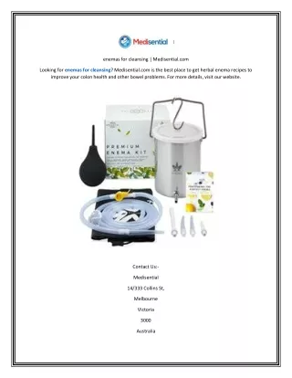 enemas for cleansing medisential com