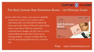 the best custom hair extension boxes an ultimate