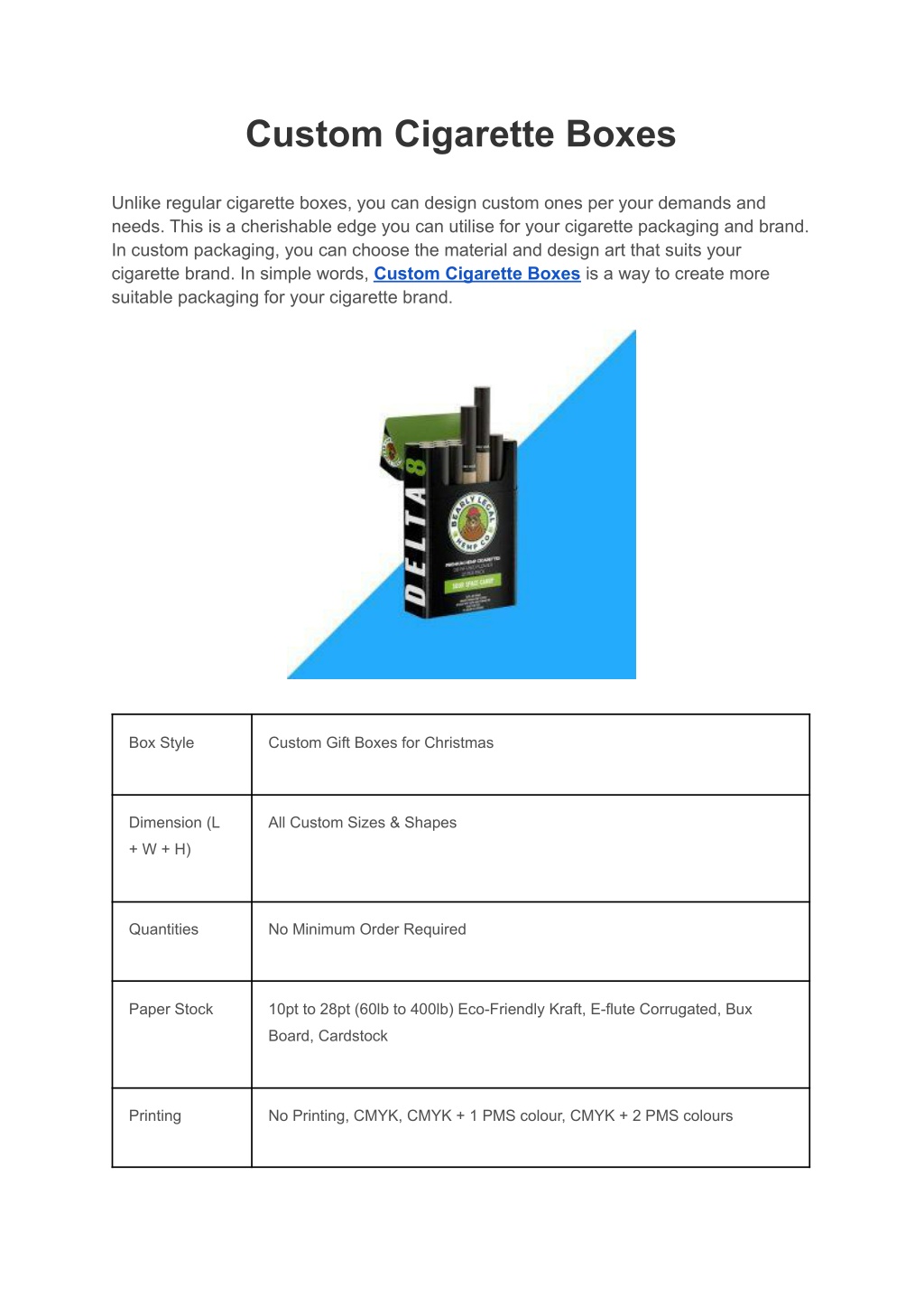 PPT - Custom Cigarette Boxes PowerPoint Presentation, free download ...