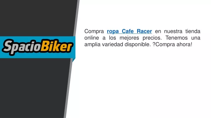 compra ropa cafe racer en nuestra tienda online