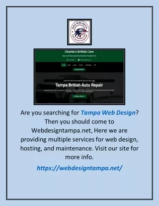 are you searching for tampa web design then