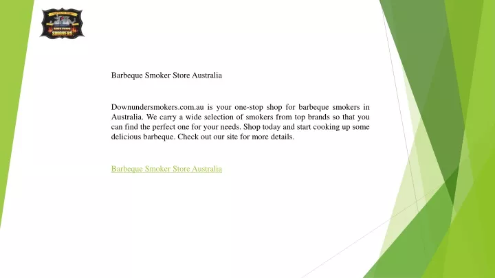 barbeque smoker store australia