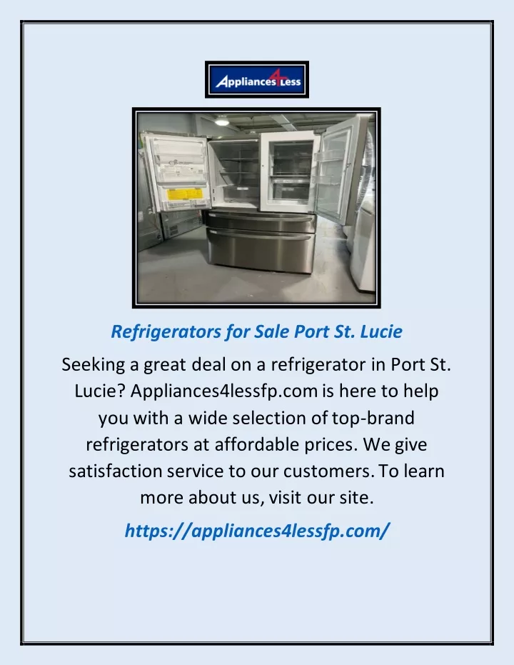 refrigerators for sale port st lucie
