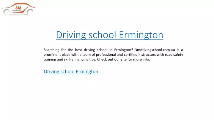 driving school ermington