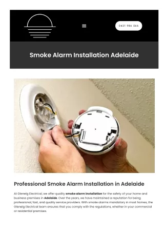 Smoke Alarm Installation Adelaide