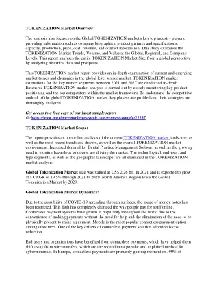 tokenization market overview