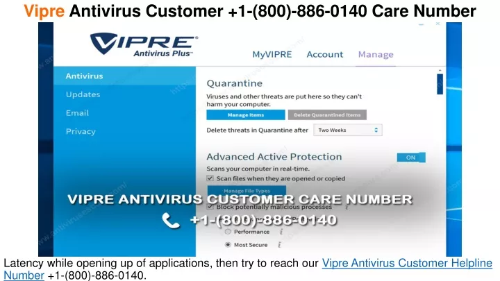 vipre antivirus customer 1 800 886 0140 care number