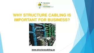 why structure cabling is important for business
