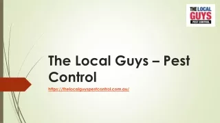 Pest Control Prices Perth | Thelocalguyspestcontrol.com.au