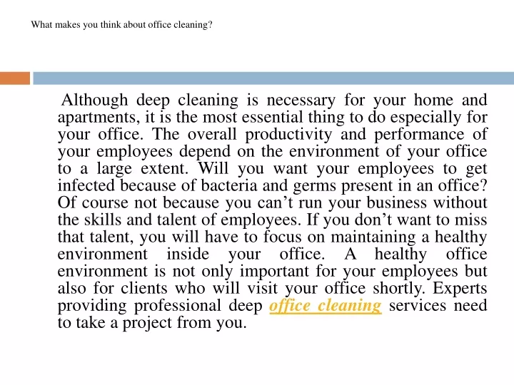 PPT - How find Office cleaning PowerPoint Presentation, free download ...