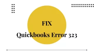 fix quickbooks error 323