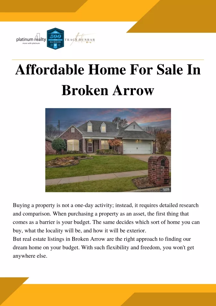 affordable home for sale in broken arrow