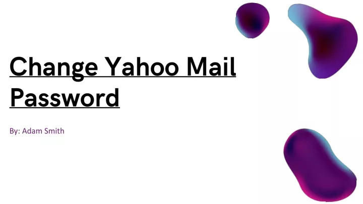 change yahoo mail password