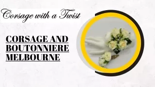 Corsage And Boutonniere Melbourne - Corsage With a Twist
