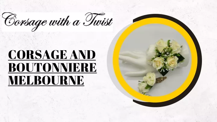 corsage and boutonniere melbourne
