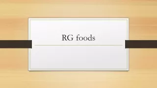 RG foods