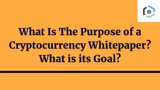 what is the purpose of a cryptocurrency
