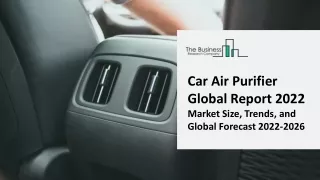 Car Air Purifier Market: Industry Insights, Trends And Forecast To 2031