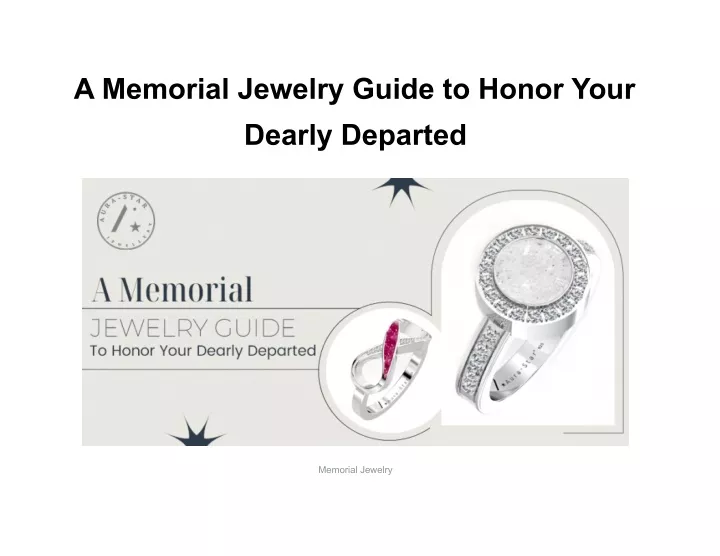 a memorial jewelry guide to honor your dearly