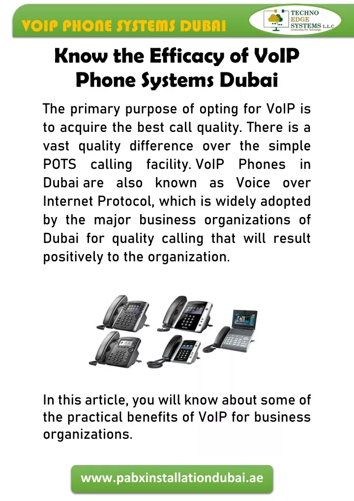 voip phone systems dubai know the efficacy