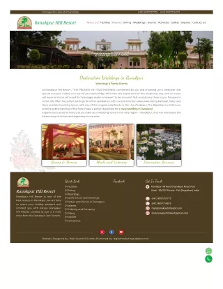 Wedding Gardens in Ranakpur, Wedding at Ranakpur Resorts