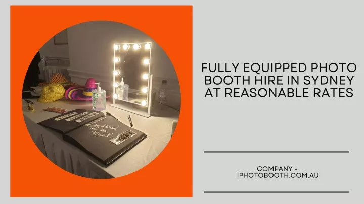 fully equipped photo booth hire in sydney