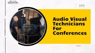 To Schedule an Appointment for  Audio Visual Technicians For Conferences
