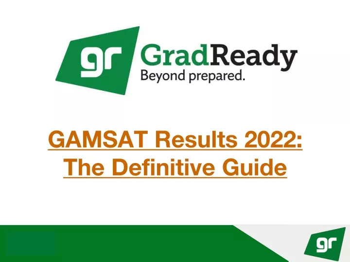 gamsat results 2022 the definitive guide