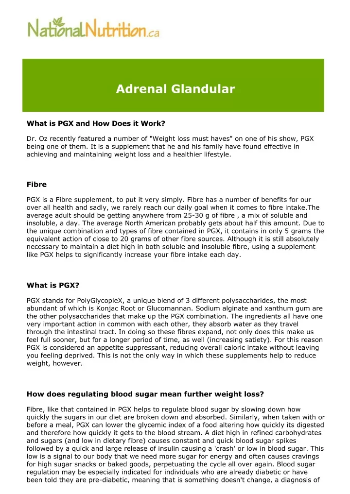 adrenal glandular