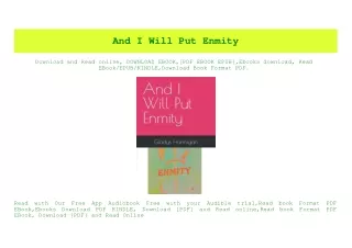 (READ-PDF!) And I Will Put Enmity PDF eBook