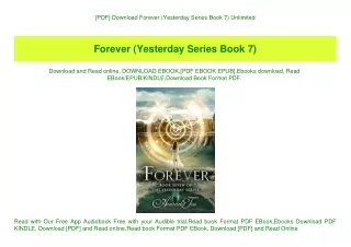 [PDF] Download Forever (Yesterday Series Book 7) Unlimited