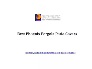 Best Phoenix Pergola Patio Covers