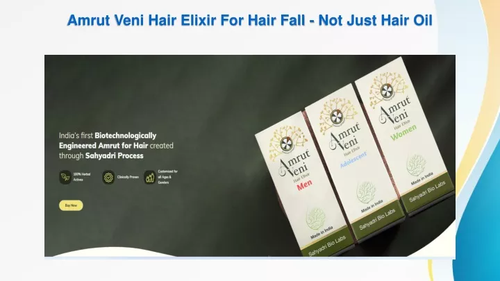 amrut veni hair elixir for hair fall not just hair oil