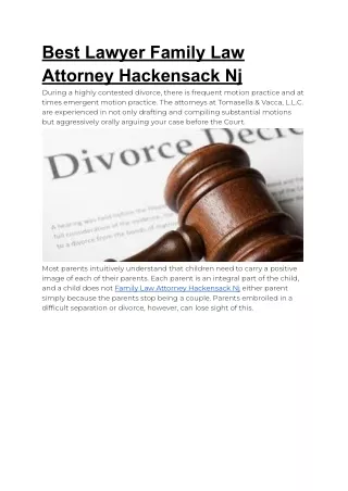 Top Lawyer Family Law Attorney Hackensack Nj - tomaselladivorce