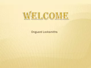 onguard locksmiths