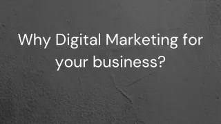 why digital marketing for your business