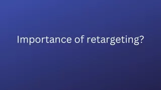 importance of retargeting