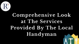 Best Local Handyman Services | R Plus