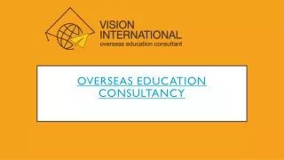 Overseas Education Consultancy
