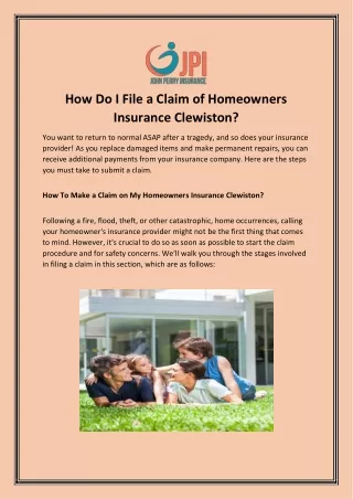 Are you Looking for Home Insurance At Clewiston
