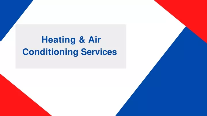 heating air conditioning services