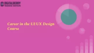 career in the ui ux design course